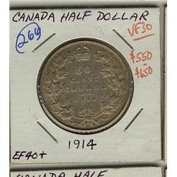 1914 50¢ VF30, some lustre.  A nice example.