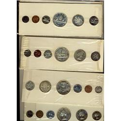 RCM Lot.  1958, 1959(3) & 1960 Proof Like sets in original holders.  Also includes Mint Year sets 19