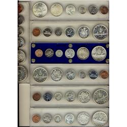 RCM Lot.  BU Year sets including, 1937, 1950, 1951, 1953 NSF, 1955 & 1960(2).  All sets come in ther