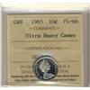Image 1 : 1965 10¢ ICCS PL66 Ultra Heavy Cameo.