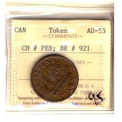 Breton 921 CH-PE-8 ICCS AU55 .  Scarce in this condition.