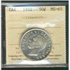 Image 1 : 1952 50¢ ICCS MS65.  Lustrous white example.