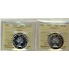Image 1 : 1958 & 1959 50¢ ICCS PL66.  Lot of 2 coins, 1959 cameo.