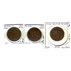 Breton 894 CH NS-24A1. 24A2 Lot of 3 pieces.  All VF's.