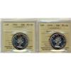 Image 1 : 1959 & 1960 ICCS PL66.  Lot of 2 coins, 1959 Heavy Cameo.