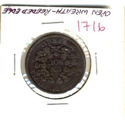 Breton 715, CH LC-5A1 open wreath nice F to VF.