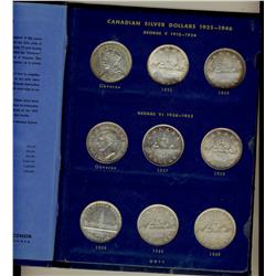 1935 - 1966 $1 Set in Whitman Holder.  Set includes key dates, 1945, 1947 Bl, 1947 Ptd, 1947 ML, 195