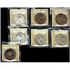 Image 1 : 1935 $1 , 1937, 1939, 1949, 1954 & 1960 ICCS MS63.  Lot of 7 coins.