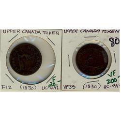 Breton 1010 CH UC-4A1, 4A3, F to VF, lot of 2 pieces.