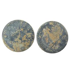 BL-28A2, Ships Colonies & Commerce (Harp design) Copper, Thin flan. VG