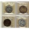 Image 1 : 1946 $1 AU55, 1965 SmBds Blt, 1966 & 1967 MS64.  Lot of 4 coins all ICCS graded.  1965 Designated as