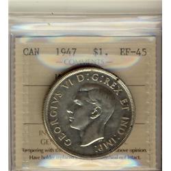 1947 $1 ML ICCS EF45.