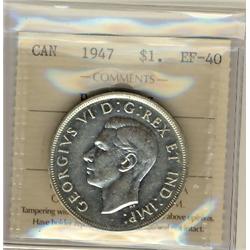 1947 $1 Ptd 7 ICCS EF40.
