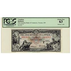 The Canadian Bank of Commerce 1935 $10 861767 CH-75-18-08 PCGS UNC63