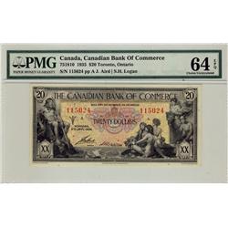 The Canadian Bank of commerce 1935 $20 115024 CH-75-18-10 PMG UNC64EPQ