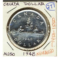 1948 $1 AU-50, a nice brilliant example.