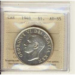 1948 $1 ICCS AU55.