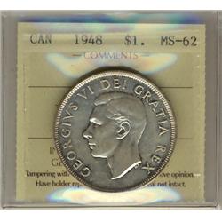 1948 $1 ICCS MS62.