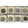 1949 $1, 1959, 1957, 1963 MS63, 1952, 1954 MS62 & 1950, 1968 No Isl MS64.  Lot of 8 ICCS graded coin