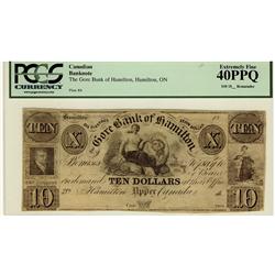 The Gore Bank of Hamilton 18--$10 CH-320-10-02R PCGS EF40PPQ