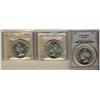Image 1 : 1950 $1 PCGS MS64, 1952 NWL & 1953 NSF Dbl 3 ICCS MS64.  Lot of 3 coins.