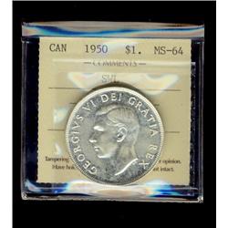 1950 $1 SWL ICCS MS64.