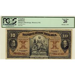 Banque D'hochelaga 1917 $10 1132411 CH-360-24-08 PCGS VF20