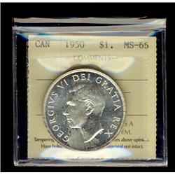 1950 $1 ICCS MS66.