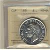 Image 1 : 1951 $1 Arnprior ICCS MS64.