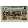 Image 1 : The International Bank of Canada 1858 $2 16647 CH-380-10-10-10 PMG UNC64