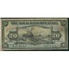 Image 1 : The Royal Bank of Canada 1913 $20 #461749 CH-630-12-12.  Note grades VG.