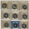Image 1 : 1957 $1,1959, 1960(2), 1961(2), 1963 & 1964 Missing Dot(2) PL65.  Lot of 8 coins all ICCS graded exc