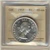 Image 1 : 1957 $1 1WL ICCS MS64.  Blast white issue.