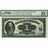 Image 1 : Newfoundland 1920 $1 A253336 NF-12c PMG VF35EPQ