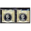Image 1 : 1967 $1 ICCS SP67 Cameo & Heavy Cameo.  Lot of 2 coins.