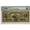 Image 1 : 1870 $1 112867 DC-2d  PMG VG10  rare Halifax note.