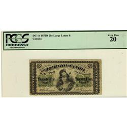 1870 25¢ DC-1b Large Letter B PCGS VF20