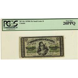 1870 25¢ DC-1b-i Small Letter B PCGS VF20 PPQ