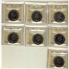 Image 1 : 1968 $1 DHL#1 ICCS MS64.  Lot of 7 coins.