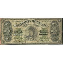 1878 $1 DC-8e-iii-M #671694.  Problem free VG example.