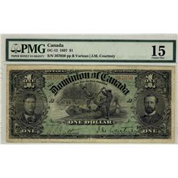 1897 $1 DC-12 #267050 PMG F15
