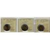 Image 1 : 1998 $2 MS65, 2000 Knowledge MS66 & 2005 MS66.  Lot of 3 ICCS graded coins.