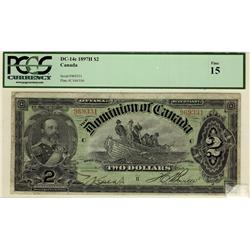 1897 $2 DC-14b #969331 PCGS F15