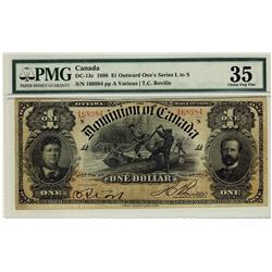 1898 $1 Dc-13c #168984 PMG VF35