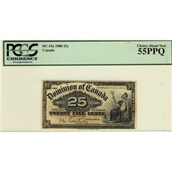 1900 25¢ DC-15a PCGS AU55 PPQ