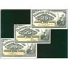 Image 1 : 1900 25¢ Shinplaster DC-15a,  DC-15b & DC-15c.  Lot of 3 notes EF to Sharp AU.  Should be viewed.