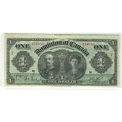 1911 $1 DC-18b #254855.  An attractive and clean VF/EF issue.