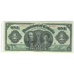 1911 $1 DC-18c #675617J.  An attractive and clean VF/EF issue.