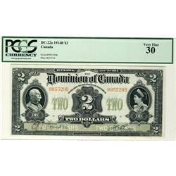 1914 $2 DC-22a #995529B PCGS VF30