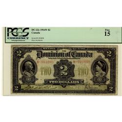 1914 $2 DC-22c #N-903098 PCGS F15